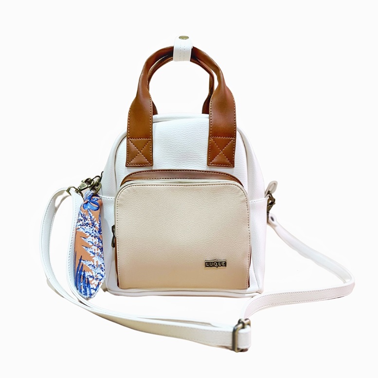 Bolso morral MINI Samy beige